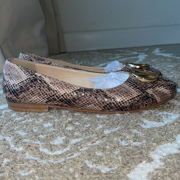 Valentino Snake Skin Ballet Flats - Picture 3 of 15